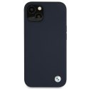 Etui BMW BMHCP13MSILNA iPhone 13 / 14 / 15 6.1" granatowy/navy hardcase Silicone Signature