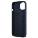 Etui BMW BMHCP13MSILNA iPhone 13 / 14 / 15 6.1" granatowy/navy hardcase Silicone Signature