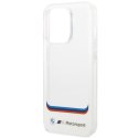 Etui BMW BMHCP14L22HMCH iPhone 14 Pro 6,1" biały/white Transparent Center