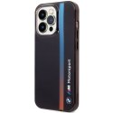 Etui BMW BMHCP14L22HVGV iPhone 14 Pro 6.1" czarny/black IML Tricolor Stripe