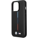 Etui BMW BMHCP14L22PVTK iPhone 14 Pro 6,1" czarny/black Quilted Tricolor