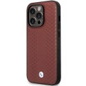 Etui BMW BMHCP14L22RFGR iPhone 14 Pro 6,1" burgundowy/burgundy Leather Diamond Pattern