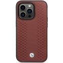 Etui BMW BMHCP14L22RFGR iPhone 14 Pro 6,1" burgundowy/burgundy Leather Diamond Pattern