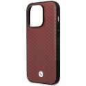 Etui BMW BMHCP14L22RFGR iPhone 14 Pro 6,1" burgundowy/burgundy Leather Diamond Pattern