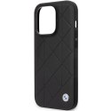 Etui BMW BMHCP14L22RQDK iPhone 14 Pro 6,1" czarny/black Leather Quilted