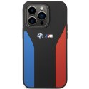 Etui BMW BMHCP14L22SCSK iPhone 14 Pro 6,1" czarny/black Silicone Blue&Red Stripes M Collection