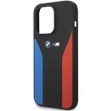 Etui BMW BMHCP14L22SCSK iPhone 14 Pro 6,1" czarny/black Silicone Blue&Red Stripes M Collection