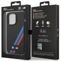 Etui BMW BMHCP14L22SOTK iPhone 14 Pro 6,1" czarny/black Silicone Slanted Sttripes