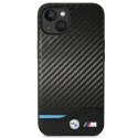 Etui BMW BMHCP14M22NBCK iPhone 14 Plus / 15 Plus 6,7" czarny/black Leather Carbon