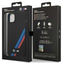 Etui BMW BMHCP14M22SOTK iPhone 14 Plus / 15 Plus 6,7" czarny/black Silicone Slanted Sttripes