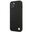 Etui BMW BMHCP14MSLLBK iPhone 14 Plus / 15 Plus 6,7" czarny/black Leather Stamp