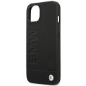 Etui BMW BMHCP14MSLLBK iPhone 14 Plus / 15 Plus 6,7" czarny/black Leather Stamp