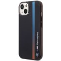 Etui BMW BMHCP14S22HVGV iPhone 14 / 15 / 13 6.1" czarny/black IML Tricolor Stripe