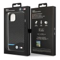 Etui BMW BMHCP14S22NBCK iPhone 14 / 15 / 13 6.1" czarny/black Leather Carbon