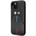 Etui BMW BMHCP14S22NSTB iPhone 14 / 15 / 13 6.1" czarny/black Stamped Tricolor Stripe