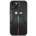 Etui BMW BMHCP14S22NSTB iPhone 14 / 15 / 13 6.1" czarny/black Stamped Tricolor Stripe