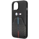 Etui BMW BMHCP14S22NSTB iPhone 14 / 15 / 13 6.1" czarny/black Stamped Tricolor Stripe