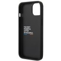 Etui BMW BMHCP14S22NSTB iPhone 14 / 15 / 13 6.1" czarny/black Stamped Tricolor Stripe