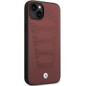 Etui BMW BMHCP14S22RPSR iPhone 14 / 15 / 13 6.1" burgundowy/burgundy Leather Seats Pattern