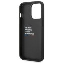 Etui BMW BMHCP14X22NBCK iPhone 14 Pro Max 6,7" czarny/black Leather Carbon