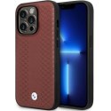 Etui BMW BMHCP14X22RFGR iPhone 14 Pro Max 6,7" burgundowy/burgundy Leather Diamond Pattern