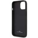 Etui BMW BMHCP14S22RVSK iPhone 14 / 15 / 13 6.1" czarny/black hardcase Leather Stamp Blue Lines