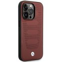 Etui BMW BMHMP14X22RPSR iPhone 14 Pro Max 6,7" burgundowy/burgundy Leather Seats Pattern MagSafe