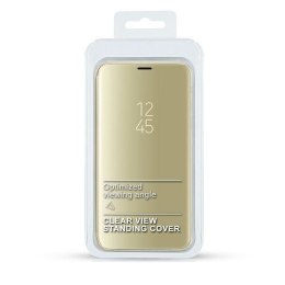 Etui Clear View Samsung A52s/A52 4G/5G złoty/gold