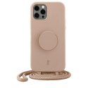 Etui JE PopGrip iPhone 12/12 Pro 6,1" beżowy/beige 30174 AW/SS23 (Just Elegance)