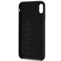 Etui hardcase BMW BMHCI65SILBK iPhone Xs Max czarny/black Silicone