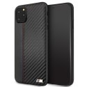 Etui hardcase BMW BMHCN65MCARBK iPhone 11 Pro Max czarny/black PU Carbon