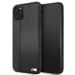 Etui hardcase BMW BMHCN65MCARBK iPhone 11 Pro Max czarny/black PU Carbon