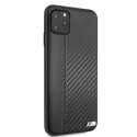 Etui hardcase BMW BMHCN65MCARBK iPhone 11 Pro Max czarny/black PU Carbon