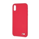 Etui hardcase BMW BMHCPXMSILRE iPhone X /Xs czerwony/red Silicone M Collection