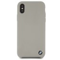 Etui hardcase BMW BMHCPXSILTA iPhone X beżowy/taupe Silicone