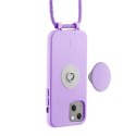 Etui JE PopGrip iPhone 13 / 14 / 15 6,1" lawendowy/lavendel 30132 AW/SS23 (Just Elegance)