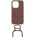 Etui JE PopGrip iPhone 14 Pro Max 6.7" brązowy/brown sugar 30155 (Just Elegance)