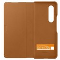 Etui Samsung EF-FF926LAEGWW Z Fold 3 camel Leather Filp Cover