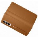 Etui Samsung EF-FF926LAEGWW Z Fold 3 camel Leather Filp Cover