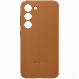 Etui Samsung EF-VS911LA S23 S911 camel Leather Cover