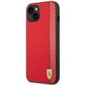 Ferrari FEHCP14MAXRE iPhone 14 Plus / 15 Plus 6.7" czerwony/red hardcase Carbon