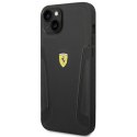 Ferrari FEHCP14MRBUK iPhone 14 Plus / 15 Plus 6.7" czarny/black hardcase Leather Stamp Sides