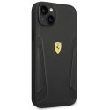 Ferrari FEHCP14MRBUK iPhone 14 Plus / 15 Plus 6.7" czarny/black hardcase Leather Stamp Sides