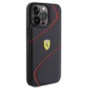 Ferrari FEHCP15XPTWK iPhone 15 Pro Max 6.7" czarny/black hardcase Twist Metal Logo