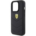 Ferrari FEHCP15LRDUK iPhone 15 Pro 6.1" czarny/black hardcase Quilted Metal Logo