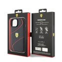 Ferrari FEHCP15SPTWK iPhone 15 / 14 / 13 6.1" czarny/black hardcase Twist Metal Logo