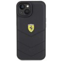 Ferrari FEHCP15SRDUK iPhone 15 / 14 / 13 6.1" czarny/black hardcase Quilted Metal Logo