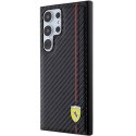 Ferrari FEHCS24LN3DUR S24 Ultra S928 czarny/black hardcase Carbon Printed Line