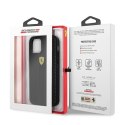 Ferrari FESNECHCP12MBK iPhone 12/12 Pro 6,1" czarny/black hardcase On Track PU Carbon