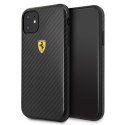 Ferrari Hardcase FESPCHCN61CBBK iPhone 11 6,1" / Xr black/czarny On Track Carbon Effect